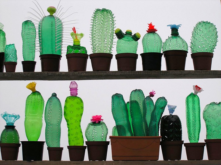 plastic plant sculpture