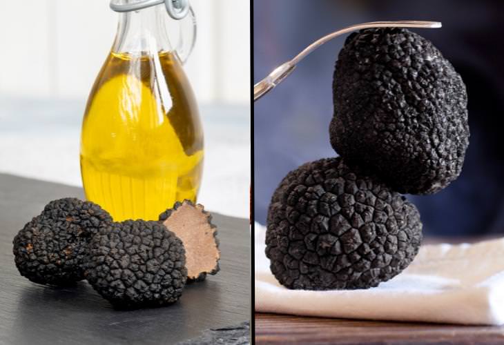 Alternativas asequibles a los alimentos caros, Aceite de trufas por trufas