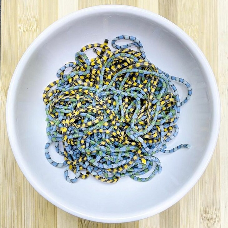 Chef’s Art-Like Pasta Designs, noodles