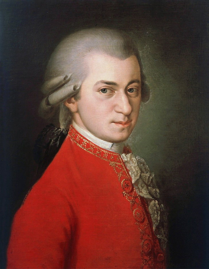 Mozart Facts Wolfgang Amadeus Mozart by Barbara Krafft (1819)