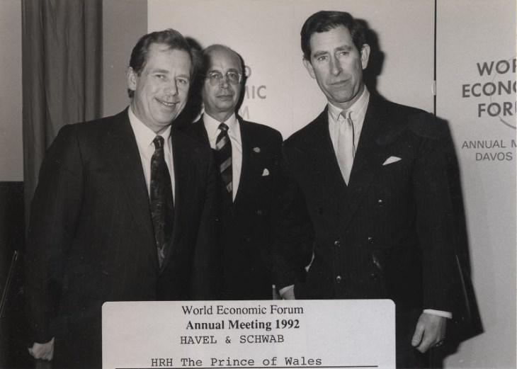 His Royal Highness Charles Prince of Wales in the world economic forum 1992