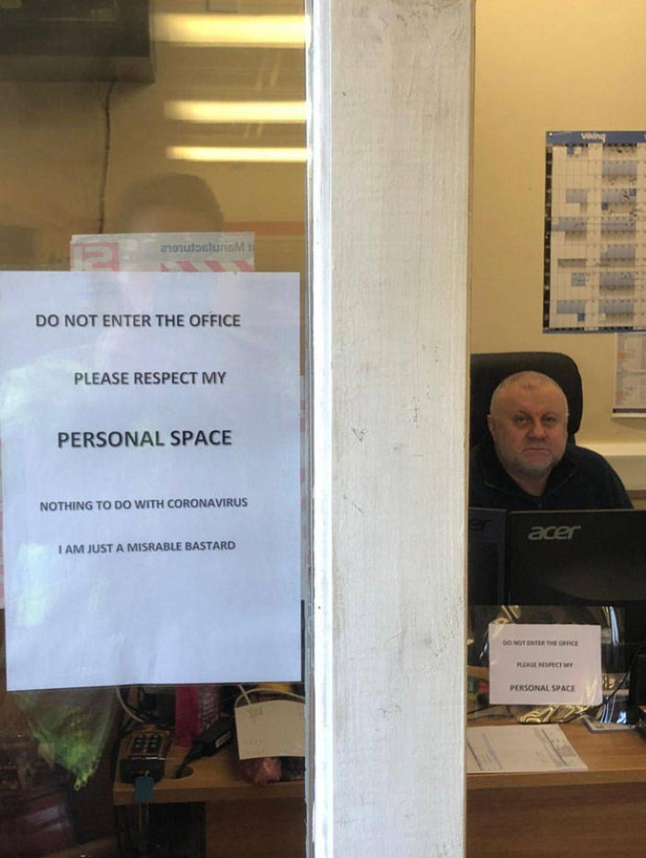 Workplace Humor personal space