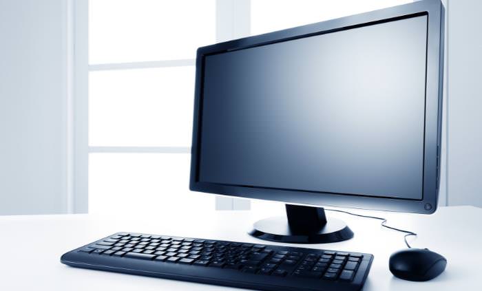 black desktop computer 