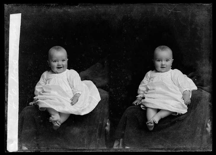 19th-Century Portraits twin babies