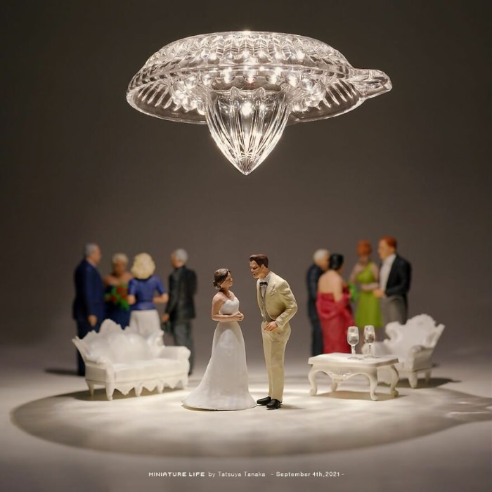 Miniature art by Tatsuya Tanaka wedding