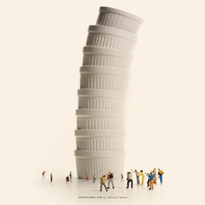 Miniature art by Tatsuya Tanaka Pisa tower