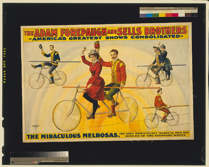 1880-1900s Bike photos the miraculous melrosas poster 