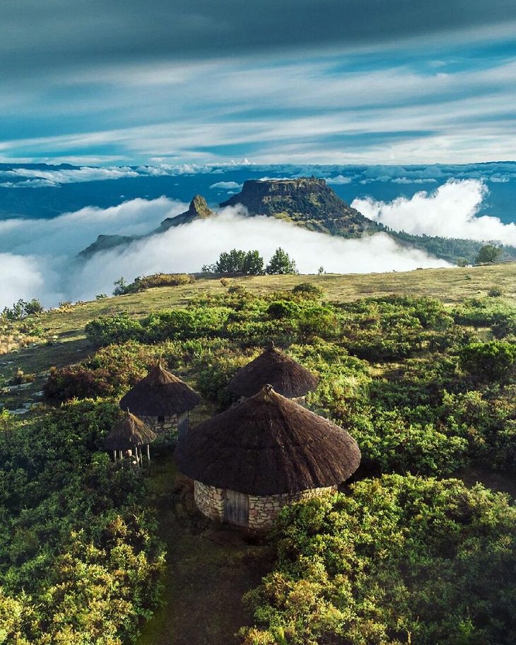 Aerial Views, Hudad mountain, Ethiopia