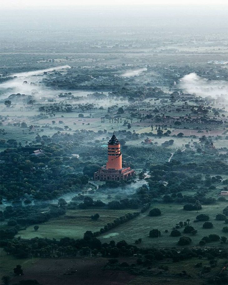 Aerial Views, Bagan Valley, Myanmar