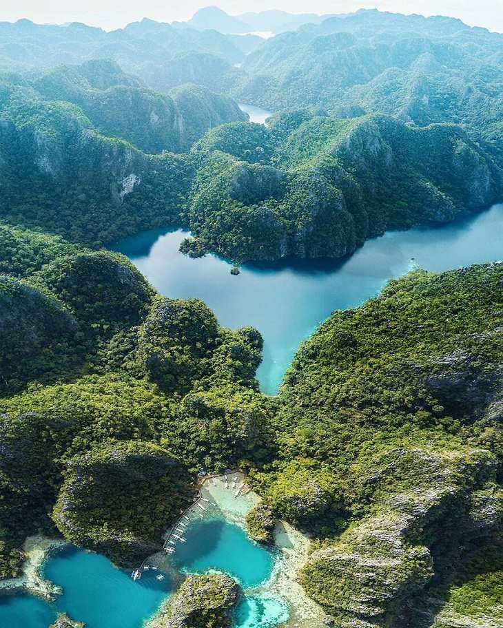 Aerial Views, Coron island, Philippines