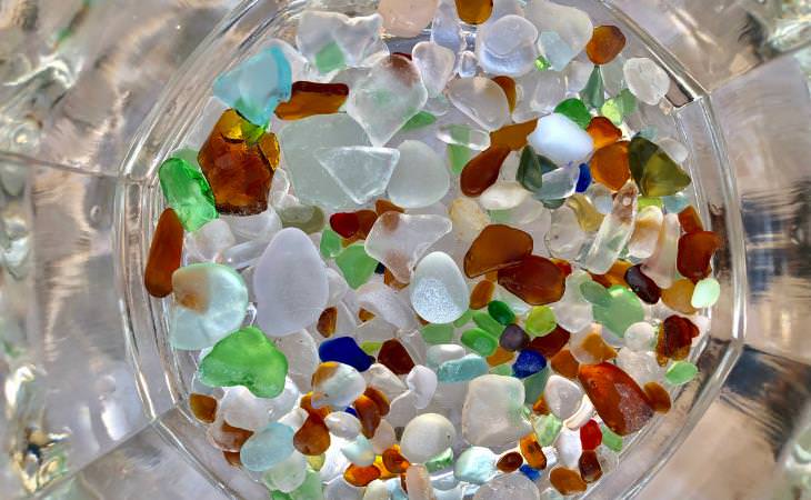 sea glass colorful