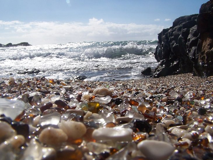 sea glass Kauaui Sea Glass Beach, Hawaii