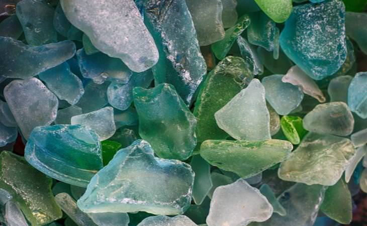 sea glass blue and unrefined