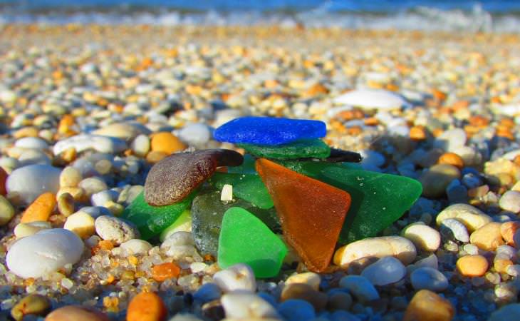 sea glass colorful 