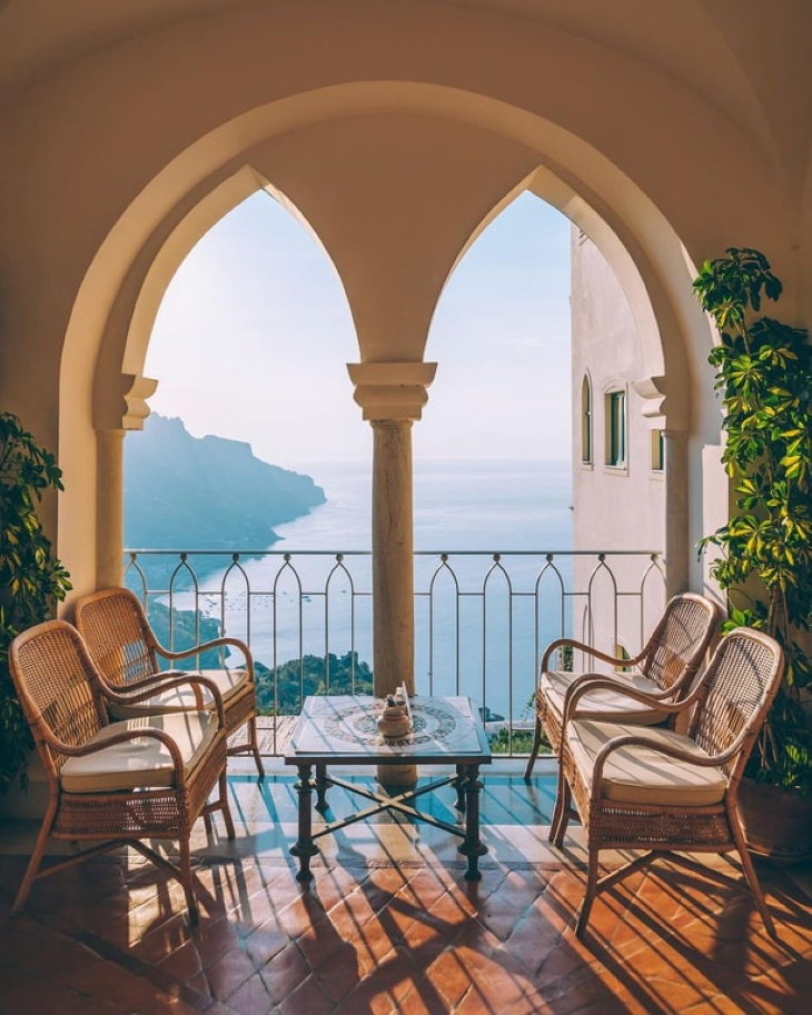 Interior Design 11th-century palace on the Amalfi Coast in Italy
