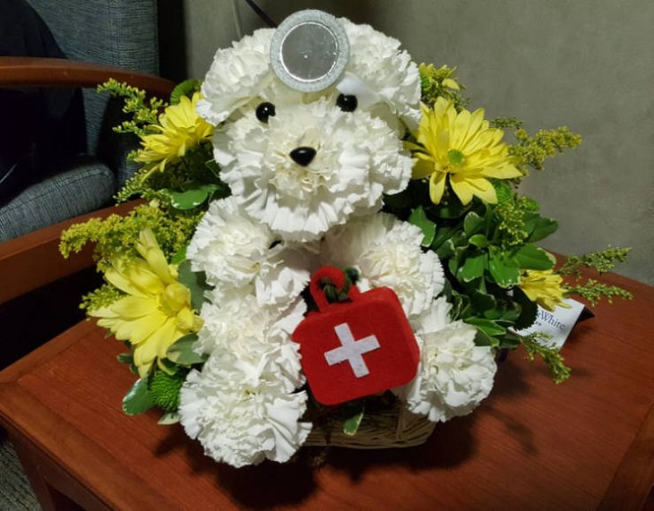 Hospital Humor, flower bouquet