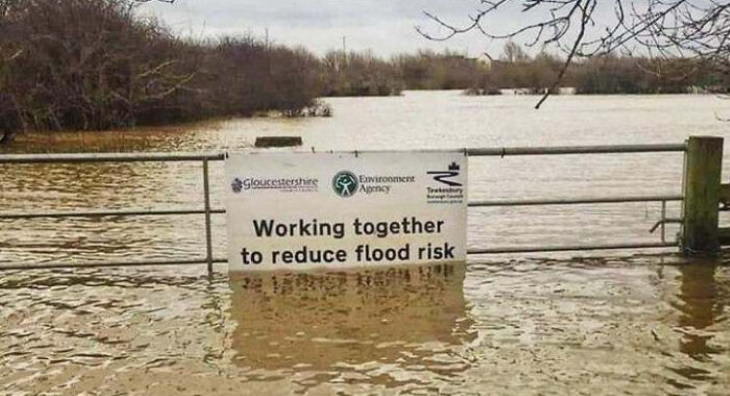 Ironic Pictures flood risk