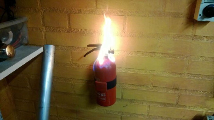 Ironic Pictures fire extinguisher 