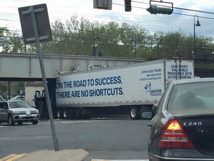 Ironic Pictures stuck truck
