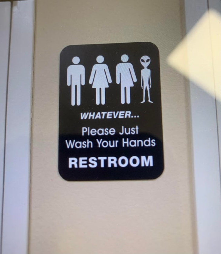 Puzzling Signs and Announcements restroom