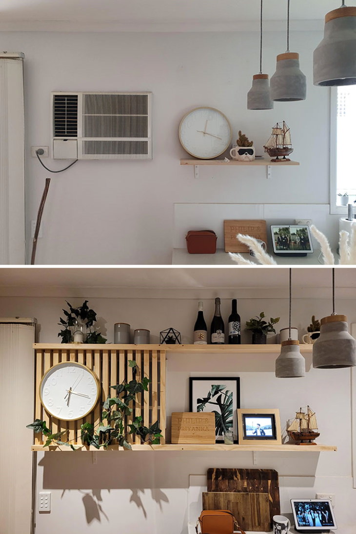 Before and After Room Renovations  air conditioner