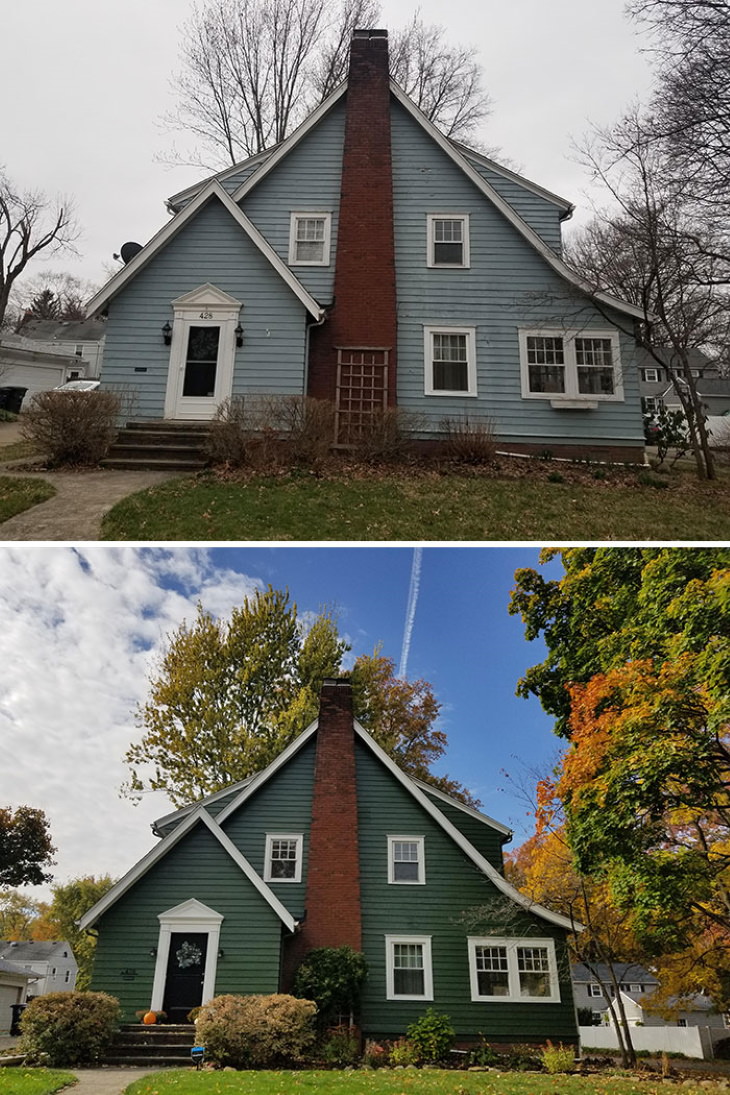 Before and After Room Renovations paint job house