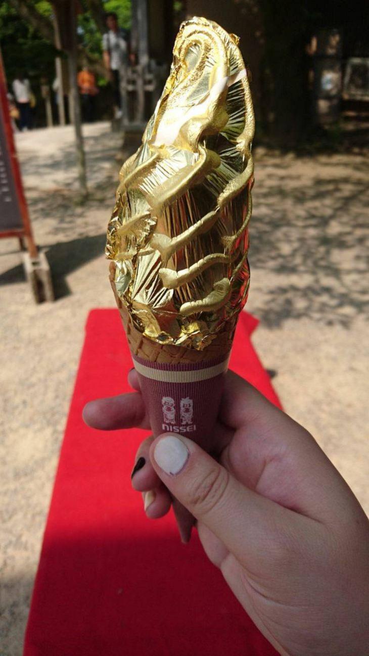 Japan is Unique, Gold foil ice cream