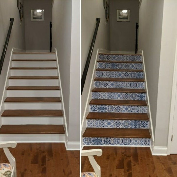 Before and After Room Renovations staircase