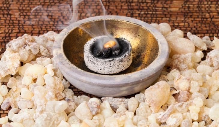 Frankincense oil - resin burnt on coal