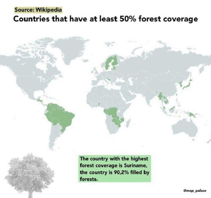 Interesting Maps,  forest coverage