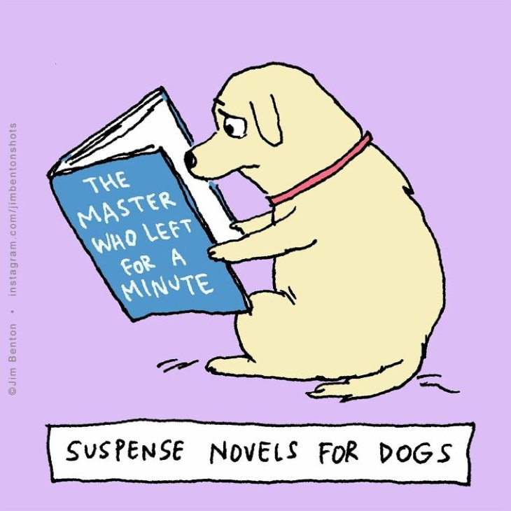 Jim Benton Comics suspense novels for dogs
