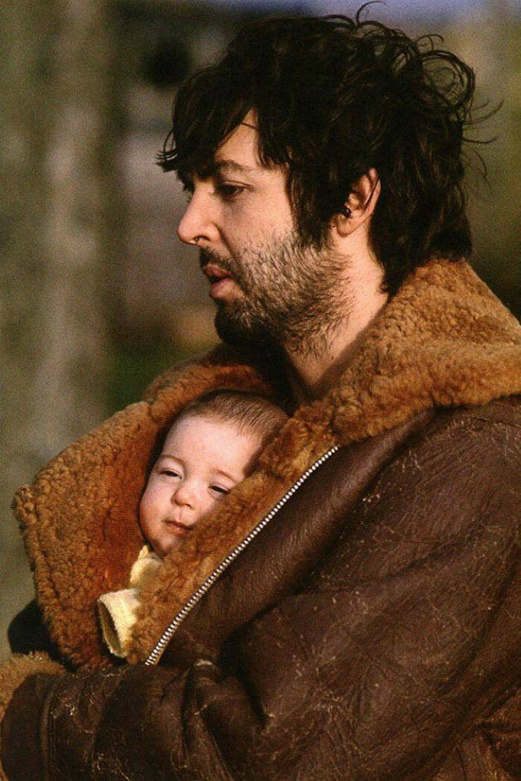 Vintage Celebrity Photos Paul Mccartney And Daughter