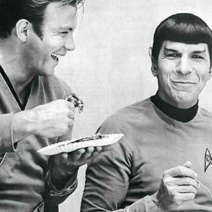 Vintage Celebrity Photos Captain Kirk And Spock
