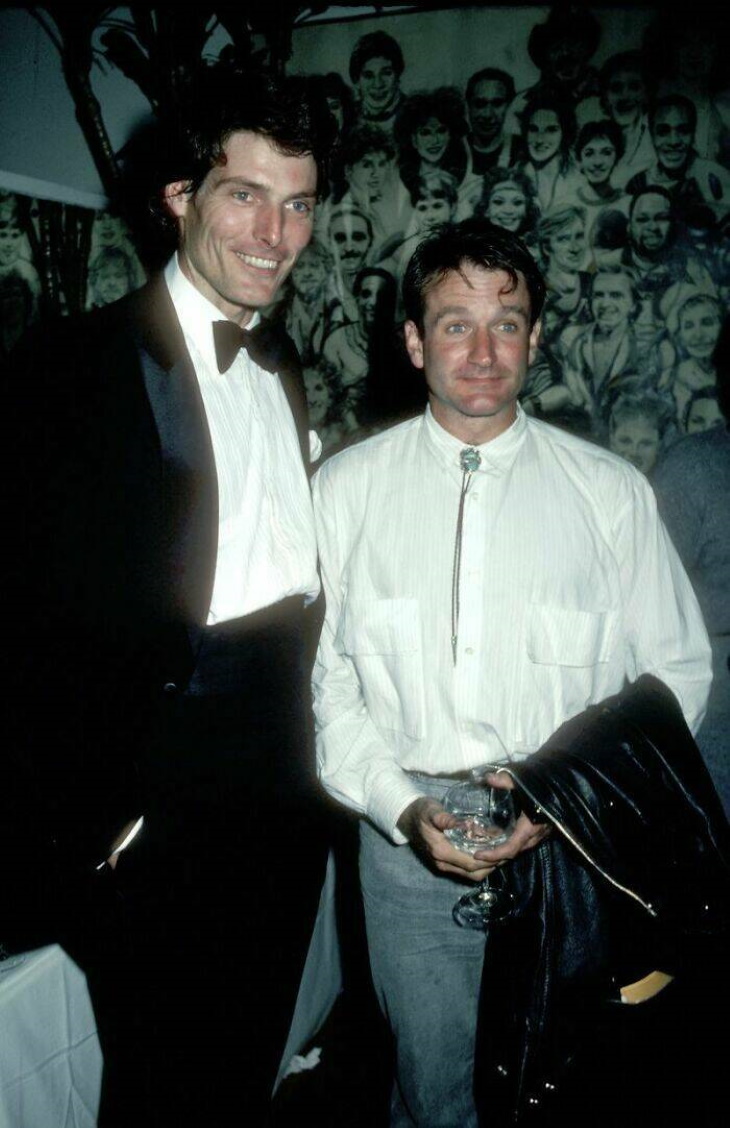 Vintage Celebrity Photos Christopher Reeve And Robin Williams