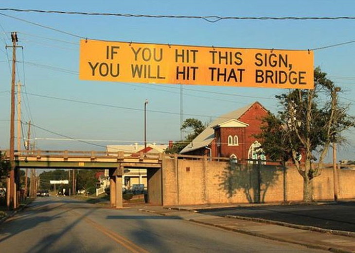 Funny Signs bridge