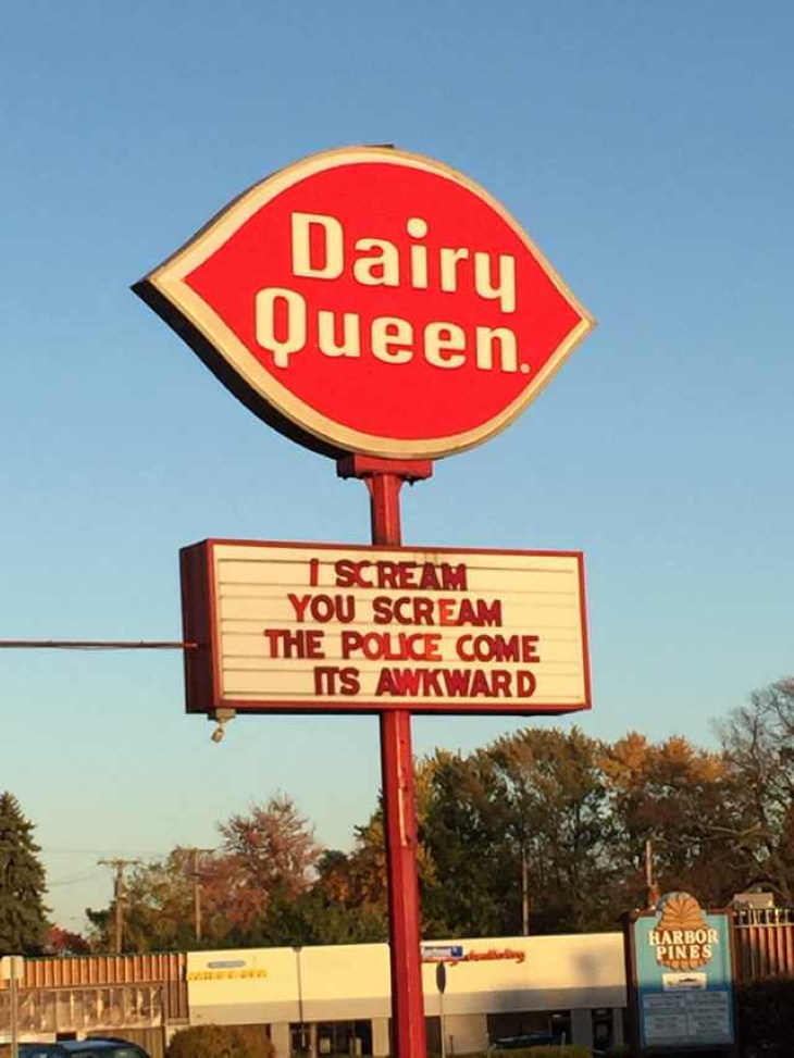 Funny Signs dairy queen