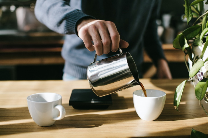 Coffee and Heart Health man pouring coffee