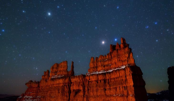 Utah Geology - Bryce Canyon at night