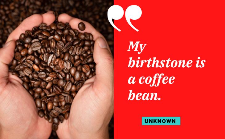 Hilarious Coffee Quotes, coffee bean