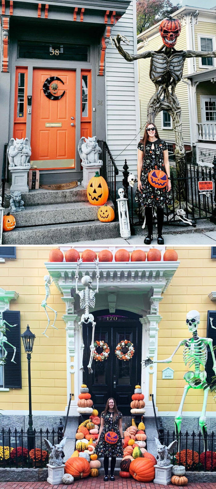 Halloween Home Makeovers two houses