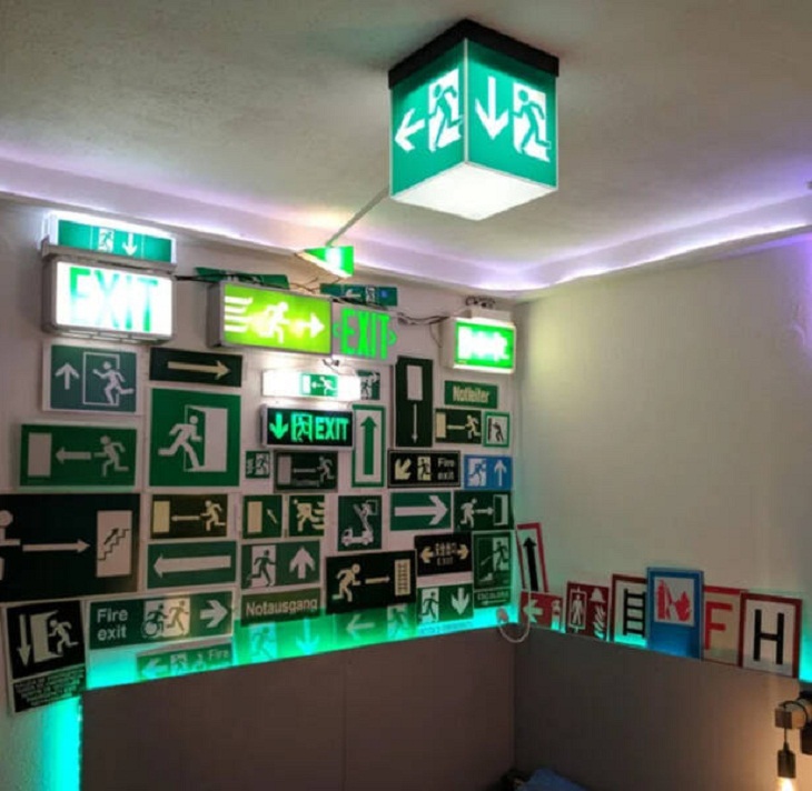 STRANGEST Collections,  exit signs
