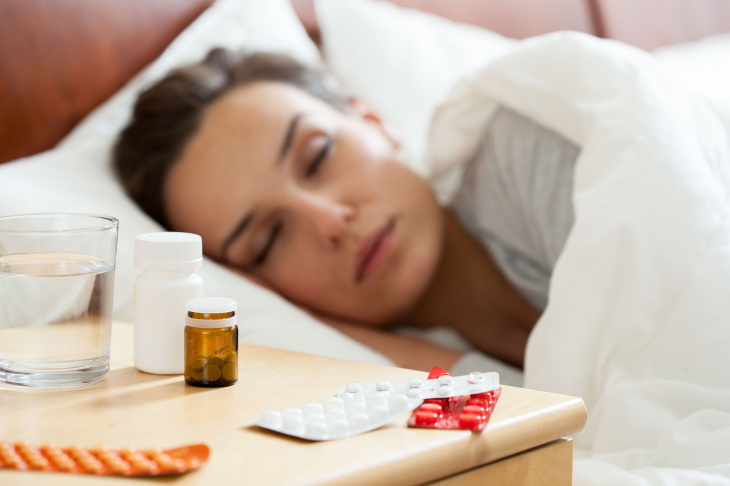 Melatonin Poisoning in Kids woman sleeping pills