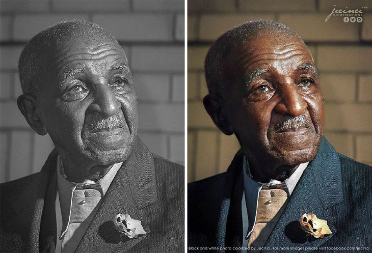 Colorized Black & White Photos, George Washington Carver,