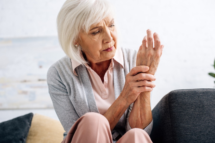 Gut Bacterium & Rheumatoid Arthritis older woman with joint pain
