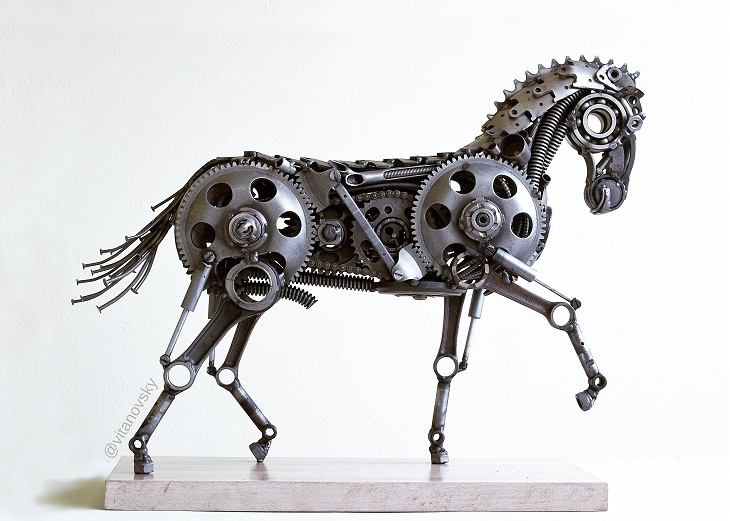 Scrap Metal Art, horse