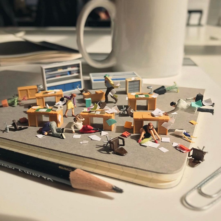 Miniature Sculptures, office