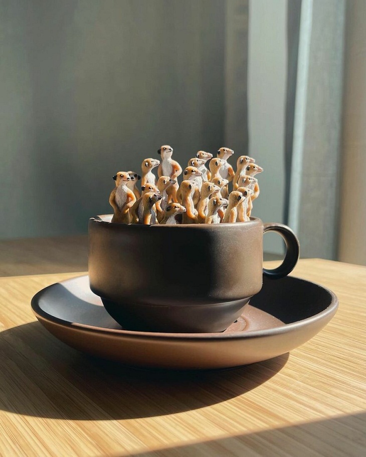 Miniature Sculptures, Meerkats