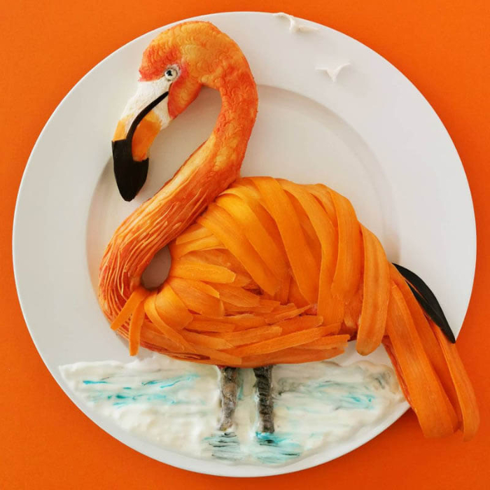 Food art by Jolanda Stokkermans - Flamingo Delight