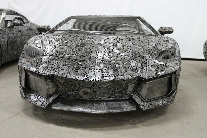 Luxury Car Replicas in the  Gallery of Steel Figures - exterior