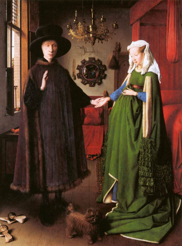 Medieval Inventions Portrait of Giovanni Arnolfini and His Wife (1434) by Jan van Eyck 